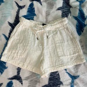 Small white beach shorts
